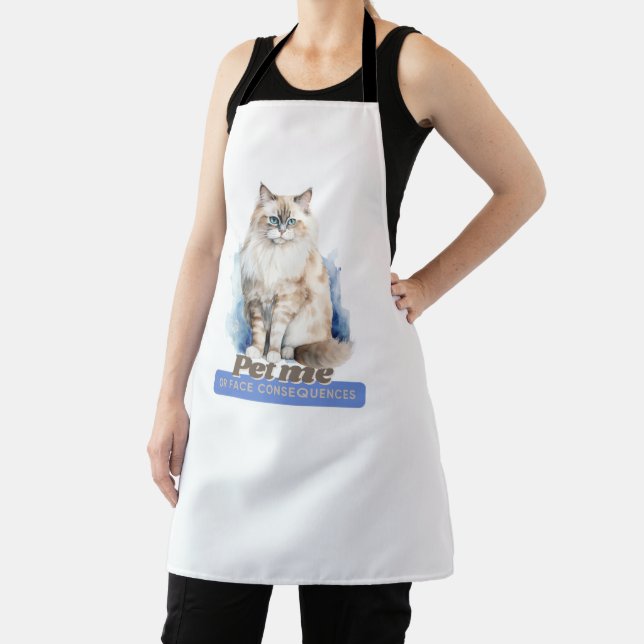 Adorable Cat Gifts for Cat Lovers Apron (Insitu)