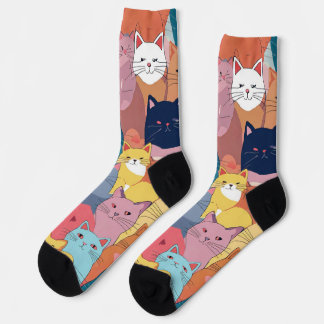 Adorable Cat-Inspired Sock Collection for Women