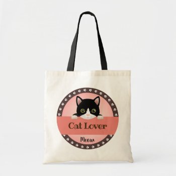 Adorable Cat Lover Tote Bag by kazashiya at Zazzle