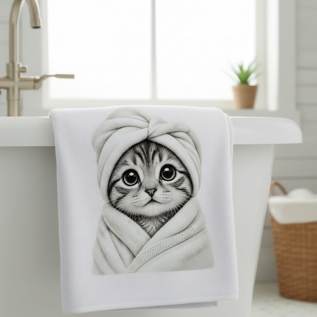 Adorable Cat Lover's Bath & Beach Towel (Creator Uploaded)