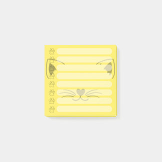 Adorable Cat Personalized Post-it Notes