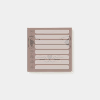 Adorable Cat Personalized Post-it Notes