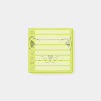 Adorable Cat Personalized Post-it Notes