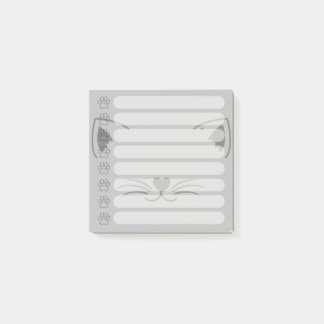 Adorable Cat Personalized Post-it Notes