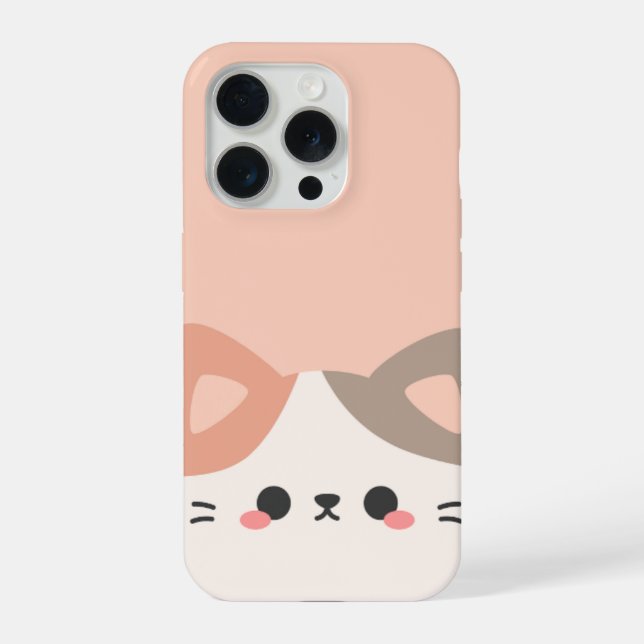 Adorable Cat Phone Case – Trendy Animal Lover  (Back)