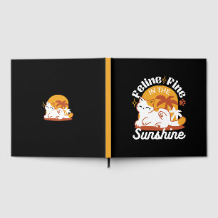 Adorable Cat Relaxing in the Sunshine – Summer Pet Guest Book