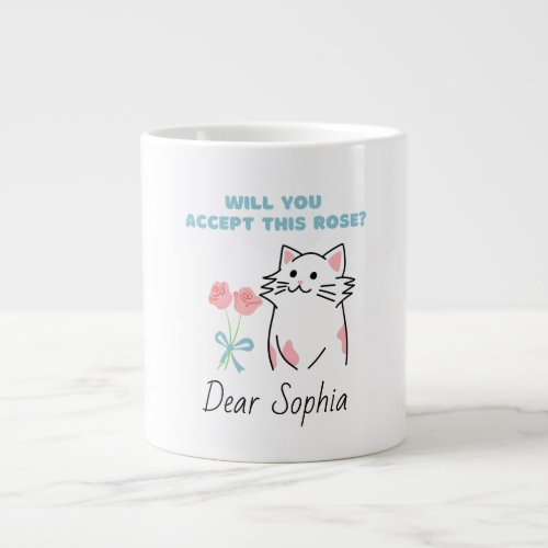 Adorable CatRose Giant Coffee Mug