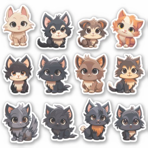 Adorable Cat Stickers