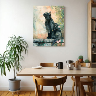 ADORABLE CAT WATERCOLOR ILLUSTRATION FOAM BOARD