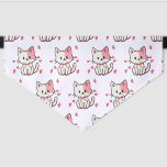 Adorable Cat with Bow Pet Bandana Collar<br><div class="desc">Adorable Cat with Bow Pet Bandana Collar for your pet</div>