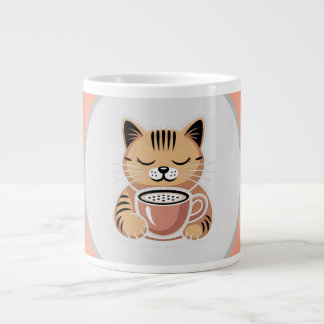 Adorable Cat with Coffee Mug | Cozy Cat Lover Gift