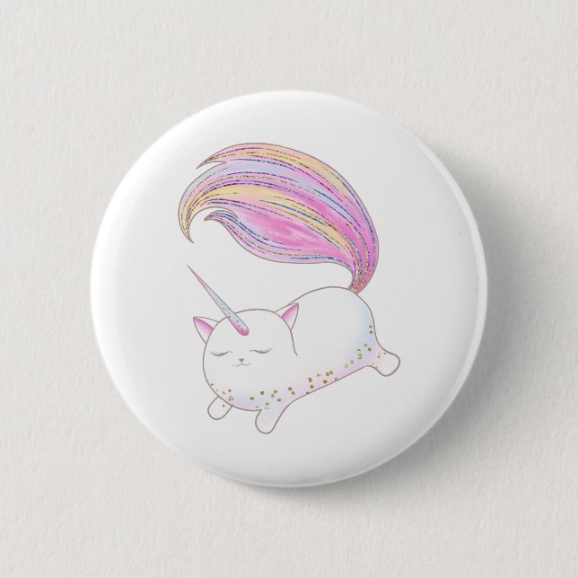 Adorable Caticorn Button (Front)