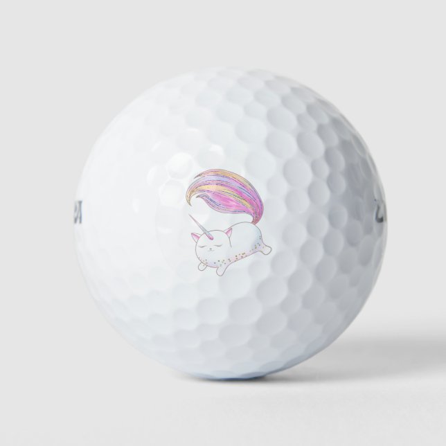 Adorable Caticorn Golf Balls (Front)