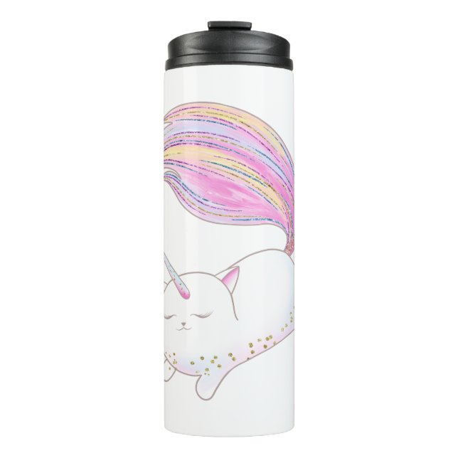 Adorable Caticorn Thermal Tumbler (Front)