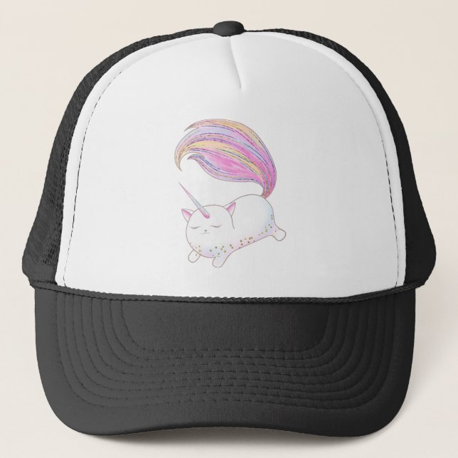 Adorable Caticorn Trucker Hat (Front)