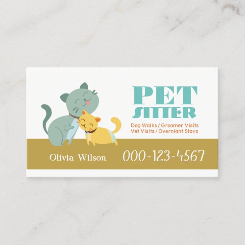 Adorable Cats Loyalty Rewards Pet Sitting Service