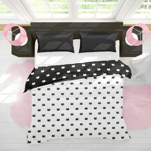 Adorable Cats Pattern Duvet Cover