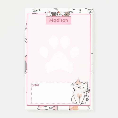 Adorable Cats  Post_it Notes