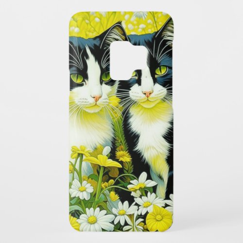 Adorable Cats sitting in a field of Daisies  Case_Mate Samsung Galaxy S9 Case
