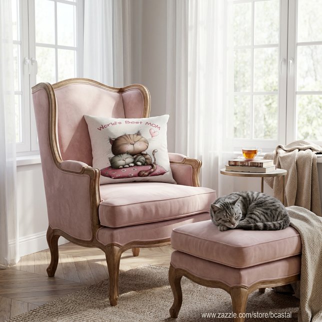 Adorable Cats Throw Pillow (Creator Uploaded)