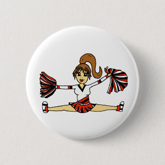 Adorable Cheerleader Button