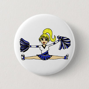 Adorable Cheerleader Button