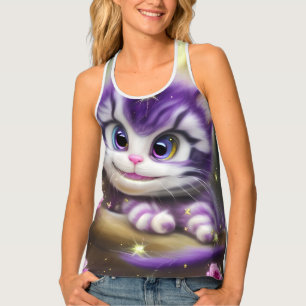 Adorable Cheshire Kitten Tank Top