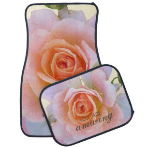 Adorable Chic Rose Car Floor Mat
