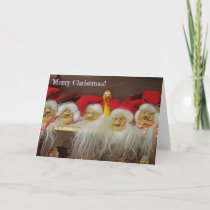 Adorable Chicken Christmas Greeting Card! Holiday Card