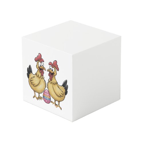 Adorable chickens and Easter egg Cube