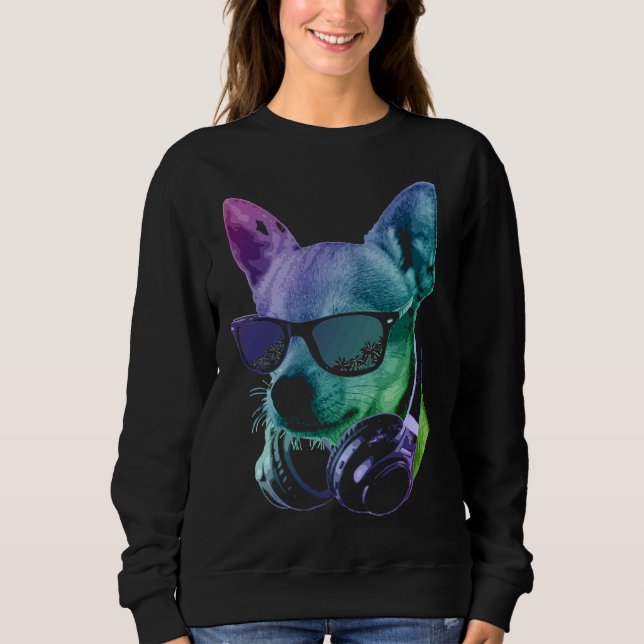 Adorable Chihuahua Neon Sweatshirt (Front)
