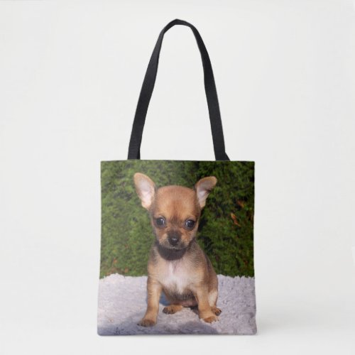 Adorable Chihuahua Puppy Dog Tote Bag