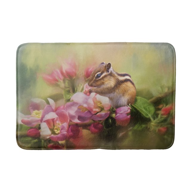 Adorable Chipmunk Bath Mat (Front)