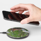 Adorable Chipmunk in flowers   Wireless Charger (Hand)