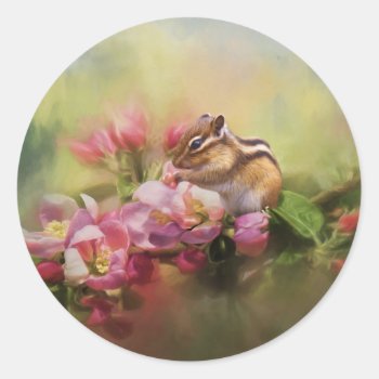 Adorable Chipmunk Sticker by Kathys_Gallery at Zazzle