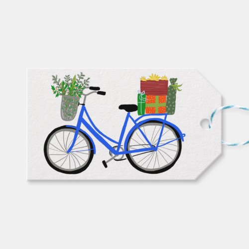 Adorable Christmas Bicycle Holiday Xmas CUSTOM Gift Tags