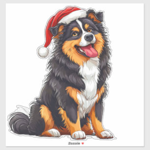 Adorable Christmas Dog Sticker