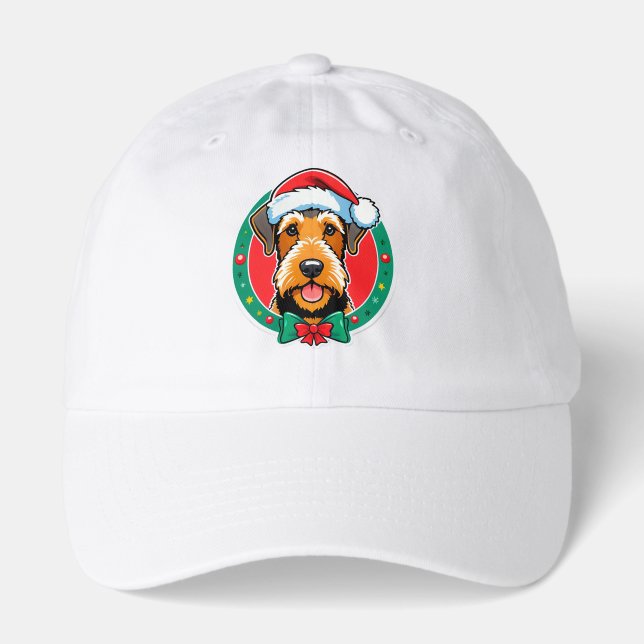 Adorable Christmas Dog With Santa Hat (Front)
