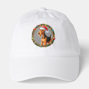 Adorable Christmas Dog With Santa Hat