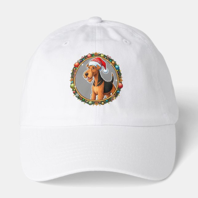 Adorable Christmas Dog With Santa Hat (Front)