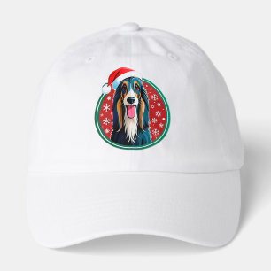 Adorable Christmas Dog With Santa Hat