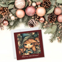 Adorable Christmas Elf Customizable
