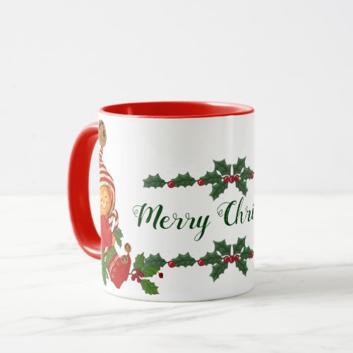 Adorable Christmas Elf Personalized Mug