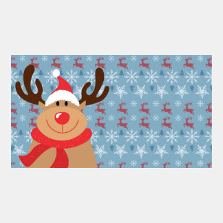 Raindeer and Snowflakes Zoom Background