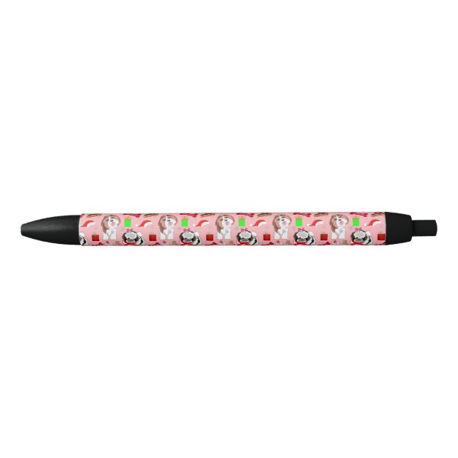 Adorable Christmas Shih Tzu Pattern  Pen (Front)