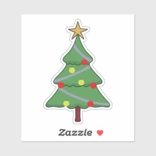 Adorable Christmas Tree Sticker