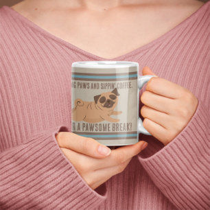 Adorable Coffee Mug With Pug