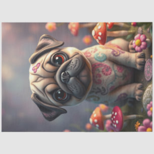 Adorable Colorful Puppy Tissue Paper