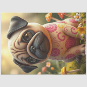 Adorable Colorful Puppy Tissue Paper