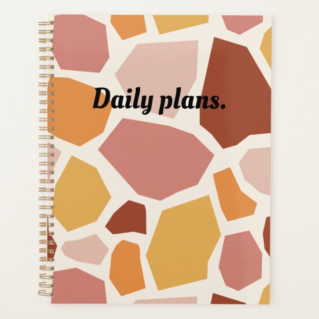 Adorable Colorful stones Planner (Front)